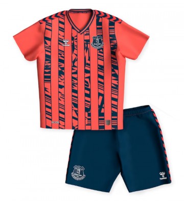 Everton Koszulka Wyjazdowych Dziecięca 2023-24 Krótki Rękaw (+ Krótkie spodenki)